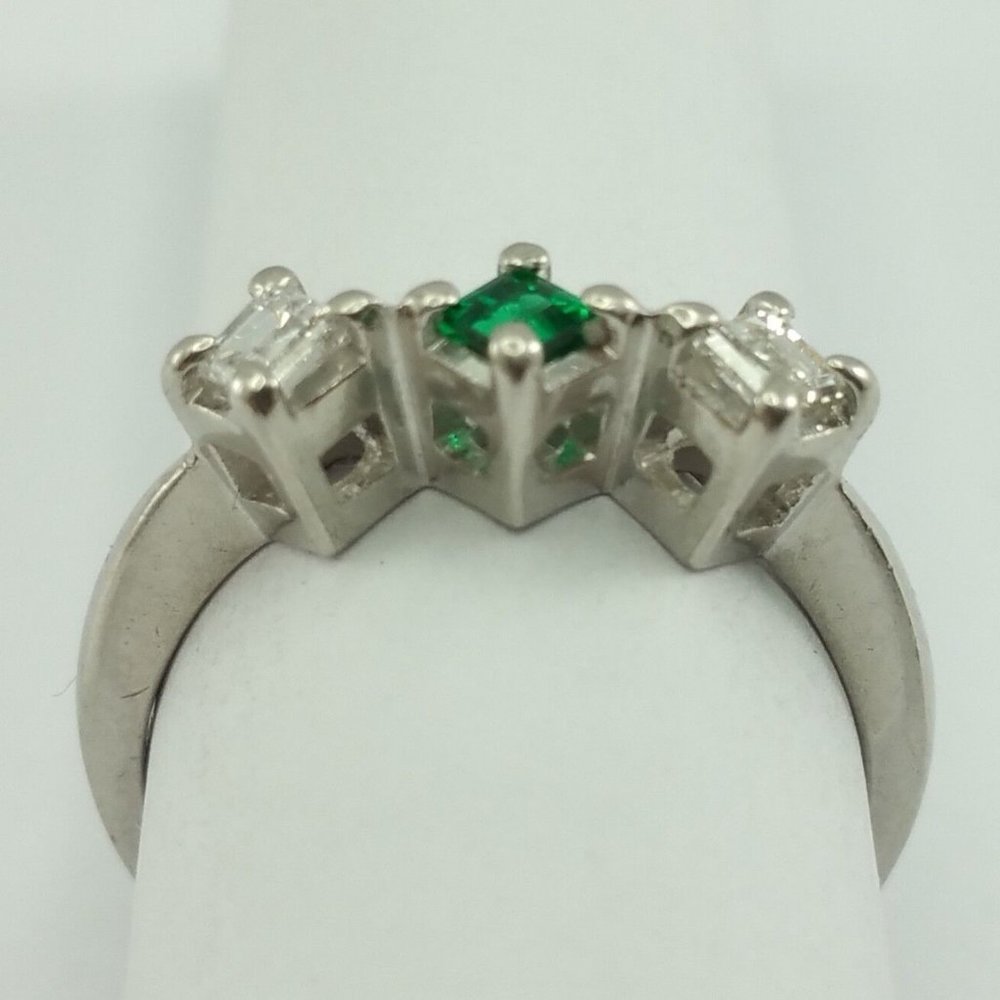 Exquisite Solid Platinum 900pl Desinger Ladies Ri… - image 4